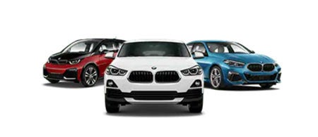 3 BMW car line up at BMW of Bloomfield Hills in Bloomfield Hills MI